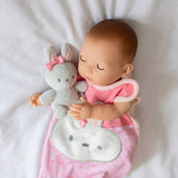 Tiny Treasures doll sleeping bag set snuggle bunny for 14 inch dolls, imported from the UK