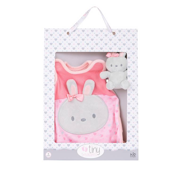 Tiny Treasures doll sleeping bag set snuggle bunny for 14 inch dolls, imported from the UK