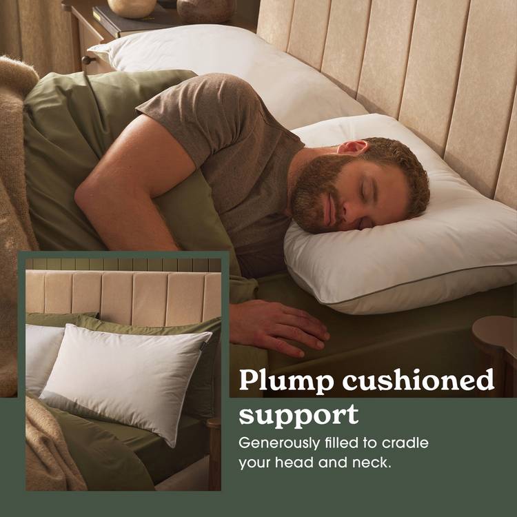 Sleepeezee feather and down medium pillow 74x48cm - British product