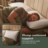 Sleepeezee feather and down medium pillow 74x48cm - British product