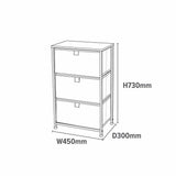 Liberty House Toys dinosaur 3 drawer storage unit - British product