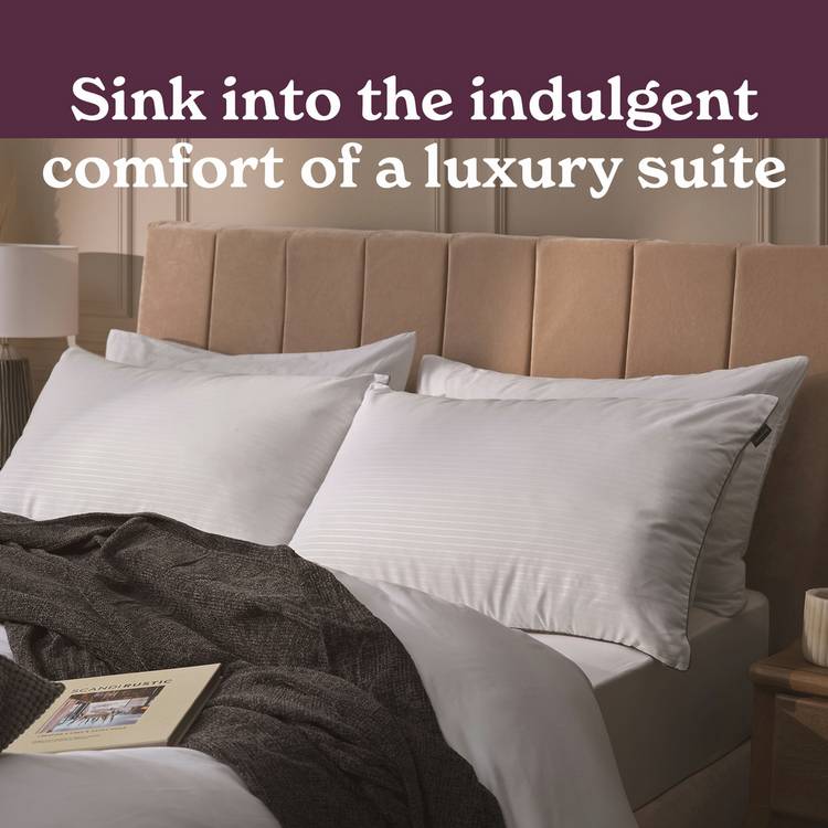 Sleepeezee Hotel Luxe medium pillow 2 pack (British brand)