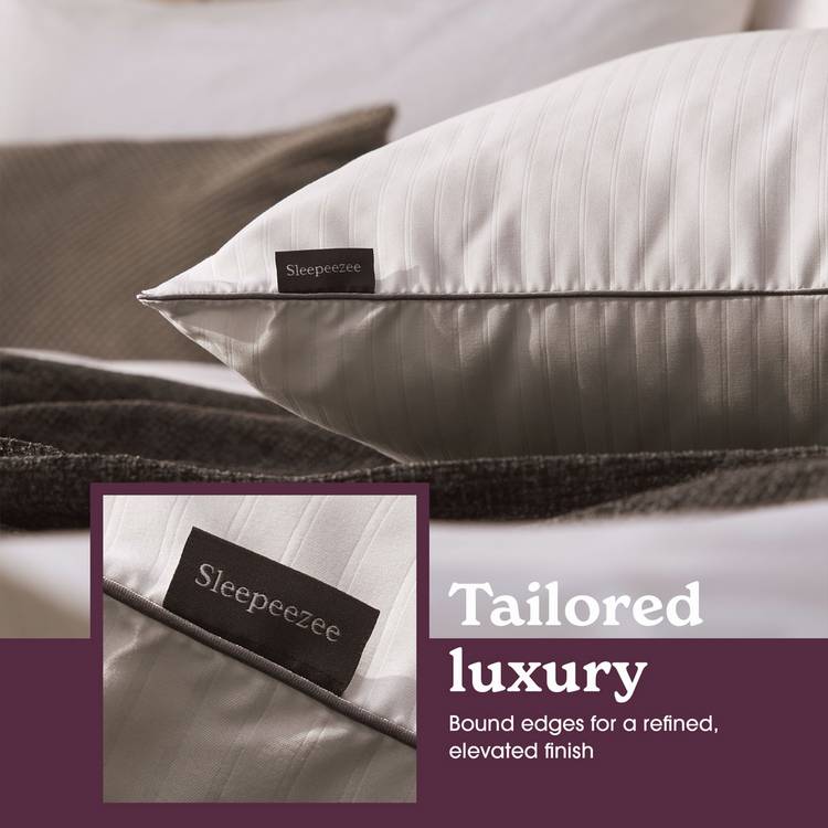 Sleepeezee Hotel Luxe medium pillow 2 pack (British brand)