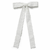 Flitzy white lace bow hairclip, imported from the UK