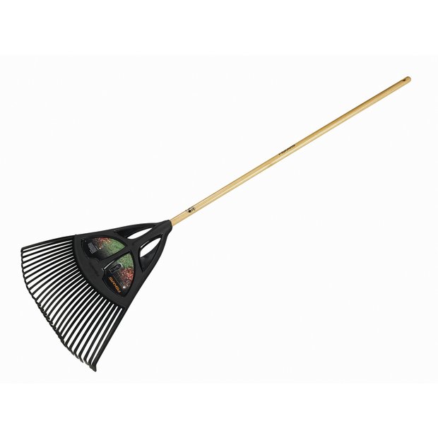 Fiskars XL leaf rake with 65cm wide head - British product