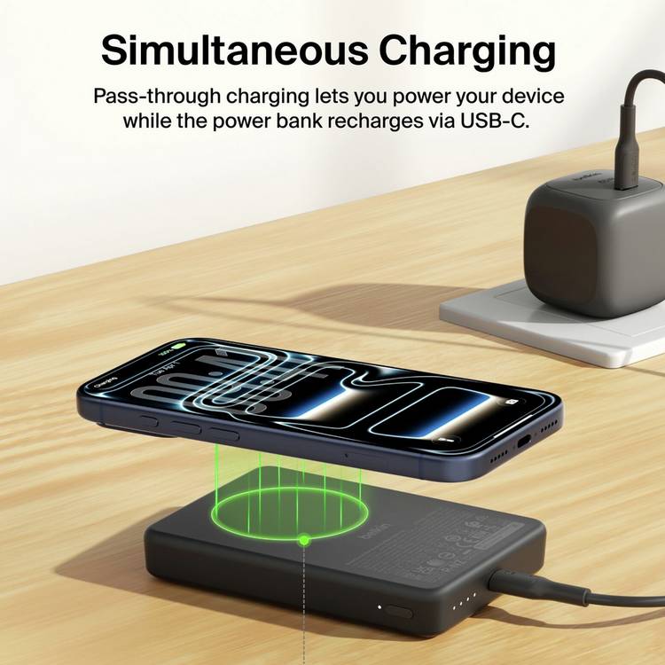Belkin slimline magnetic power bank 10000mAh (British brand)