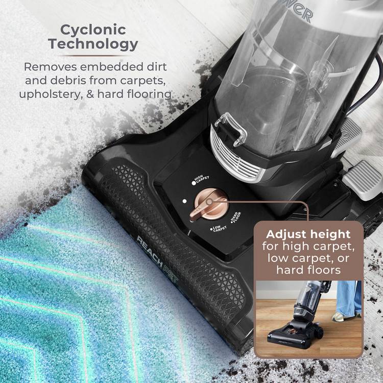 Tower pet corded bagless upright vacuum cleaner with pet tool, imported from the UK