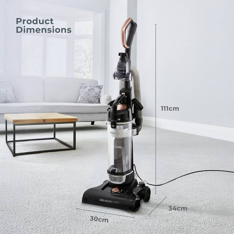 Tower pet corded bagless upright vacuum cleaner with pet tool, imported from the UK