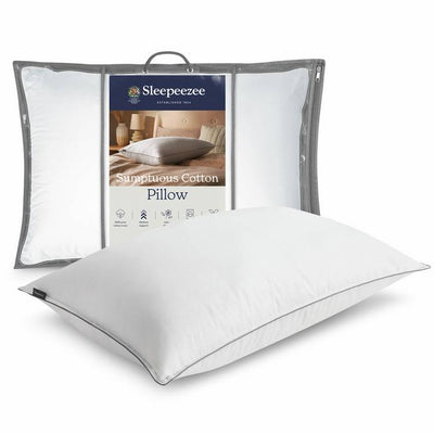 Argos Sleepeezee Sumptuous Cotton Medium Pillow- Buy online at McGrocer