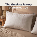Sleepeezee Sumptuous Cotton Medium Pillow 74x48cm - British product