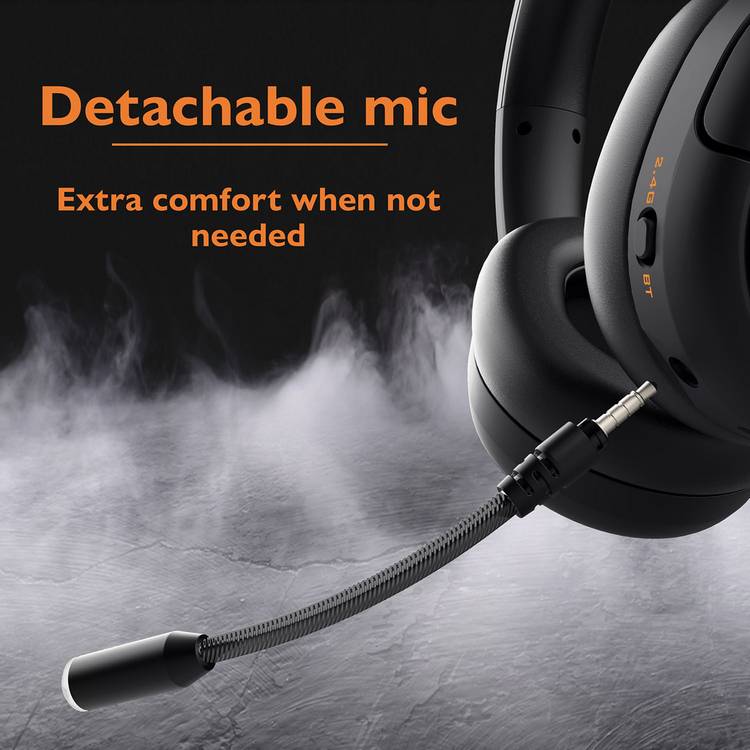 Deltaco DH330 wireless gaming headset black over-ear (British brand)
