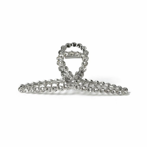 Freedom crystal silver-tone hair claw, imported from the UK