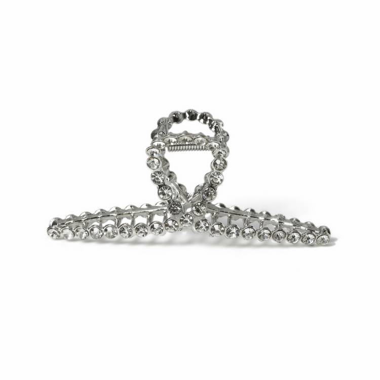 Freedom crystal silver-tone hair claw, imported from the UK