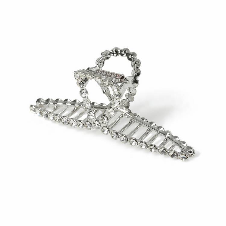 Freedom crystal silver-tone hair claw, imported from the UK