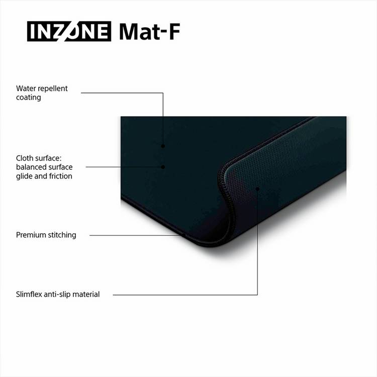 Sony INZONE Mat-F gaming mouse pad L48xW40cm - British product