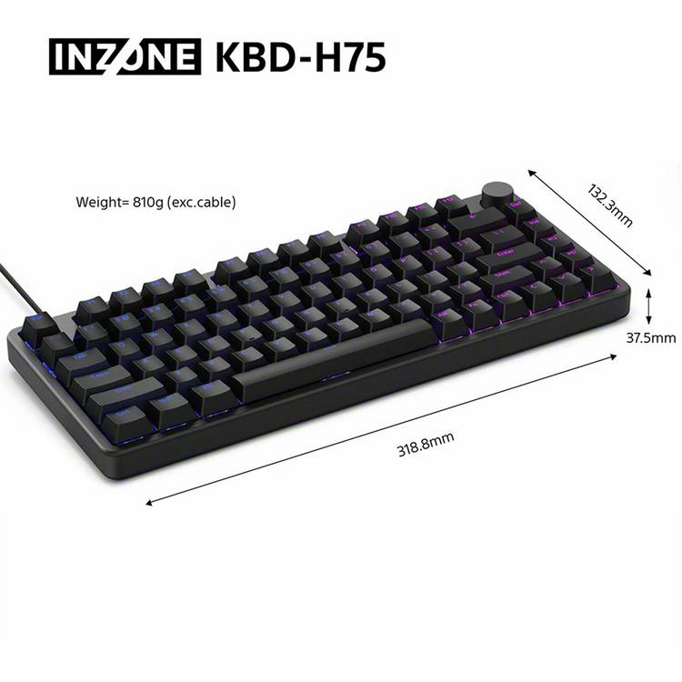 Sony INZONE KBD-H75 gaming keyboard (British brand)