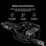 Belkin 75W car charger with retractable cable, imported from the UK