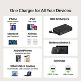 Belkin 75W car charger with retractable cable, imported from the UK