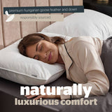Silentnight Hungarian goose feather and down medium pillow, UK version