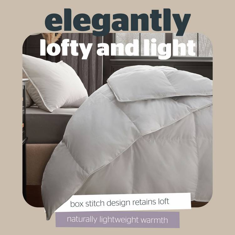 Silentnight Hungarian goose down duvet double, imported from the UK