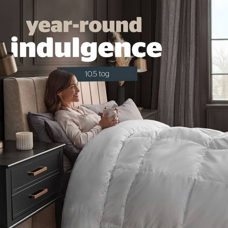 Silentnight Hungarian goose down duvet double, imported from the UK
