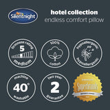 Silentnight medium pillow hotel collection, imported from the UK