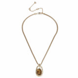 Argos Revere Freedom Brown Stone Gold Tone Pendant Necklace- Buy online at McGrocer