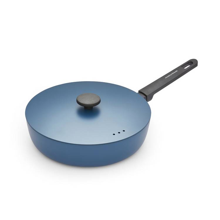 Morphy Richards forged aluminium sauté pan 28cm blue, imported from the UK