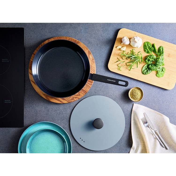 Morphy Richards forged aluminium sauté pan 28cm blue, imported from the UK