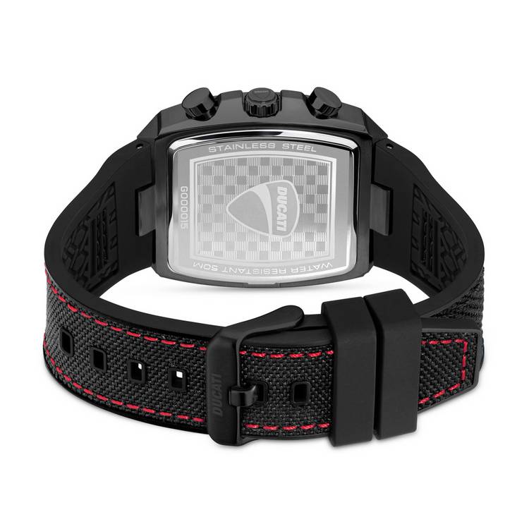 Ducati chronograph watch black and red, imported from the UK