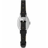 Timex Cavatina white dial watch black leather strap - British product