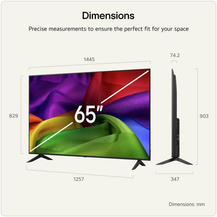 LG 65NU800B6LA 4K HDR Smart TV, imported from the UK