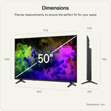 LG 50 inch 50QNED7EB3C Mini LED 4K TV, UK version
