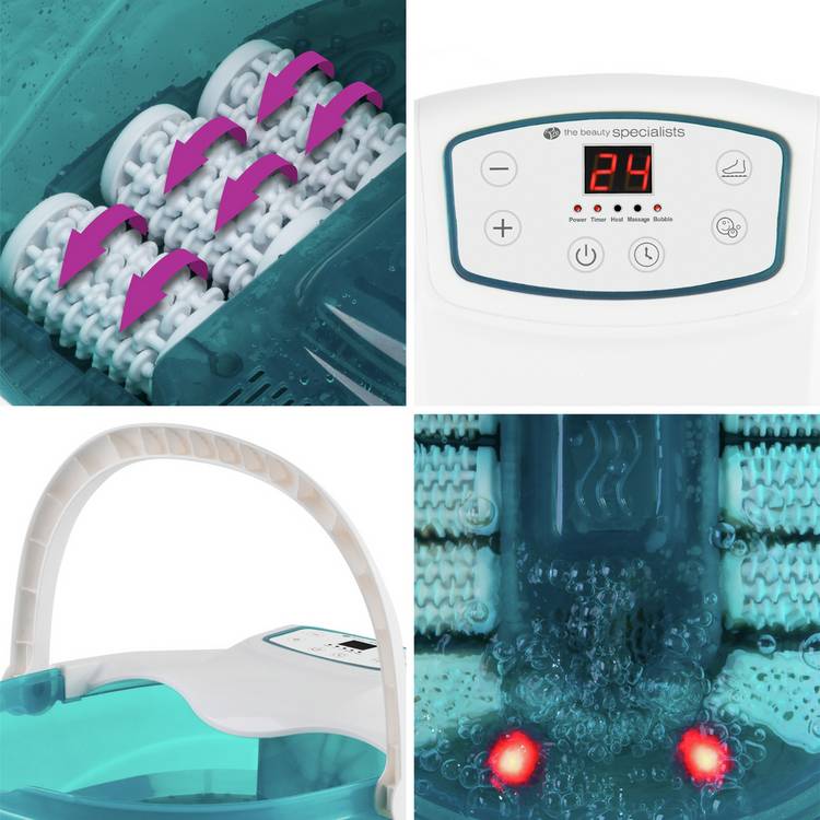 Rio motorised roller foot spa with heat and bubbles (British brand)