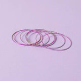 Flitzy Kids Pink Glitter Bangles Set, imported from the UK