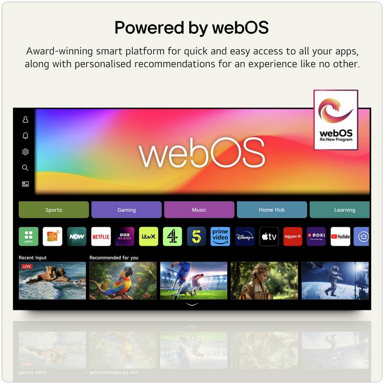 LG 77 inch OLED 4K HDR Smart TV, UK version