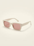 Prada rectangular sunglasses in black multi/pink (British brand)