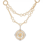 Annoushka yellow gold and diamond compass pendant, imported from the UK