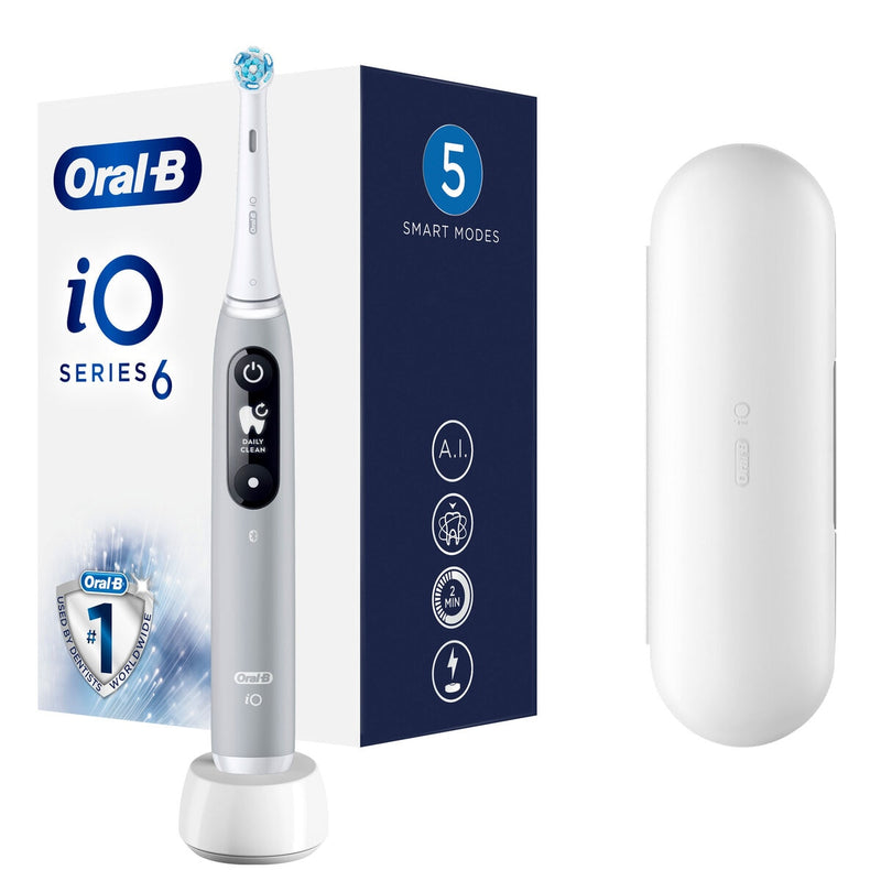 Oral-B iO Series 6 electric toothbrush grey, imported from the UK