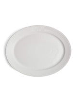 Harrods Royal Copenhagen White Fluted Porcelain Oval Dish 34cm x 27.5cm- Buy online at McGrocer
