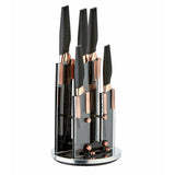 Argos Argos Home 5 Piece Revolving Knife Block Set - Rose Gold- Buy online at McGrocer