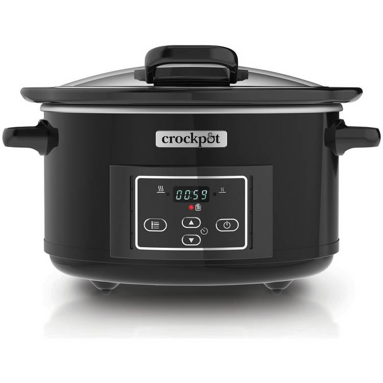 Crockpot 4.7L hinged lid digital slow cooker, imported from the UK