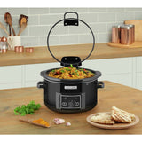 Crockpot 4.7L hinged lid digital slow cooker, imported from the UK