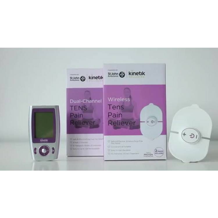 Kinetik Wellbeing TENS replacement pads 4 pack (British brand)