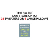 Protect & Store medium vacuum bags 4 pack, imported from the UK