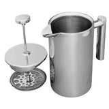 Habitat double walled cafetiere 1L silver (British brand)