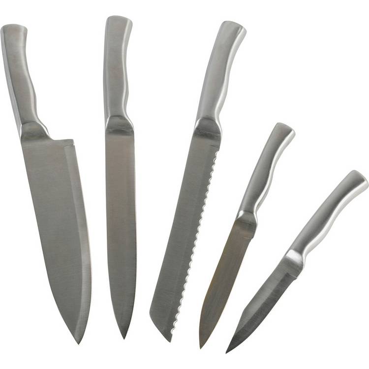 Argos Home 5-piece knife block set, imported from the UK