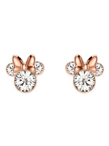 Next Disney Minnie Mouse Rose Gold Silver Plated Crystal Earring Studs- Buy online at McGrocer