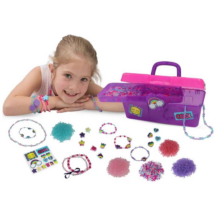Chad Valley bead box with 5000 beads (British brand)