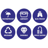 Protect & Store mixed vacuum storage bags 6 piece set, imported from the UK